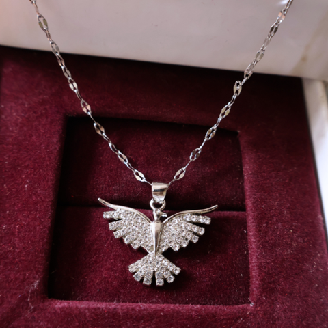 Crystal Phoenix Wings  Necklace