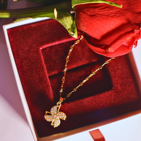 Rotatable Windmill Timeless Floral Pendant Necklace