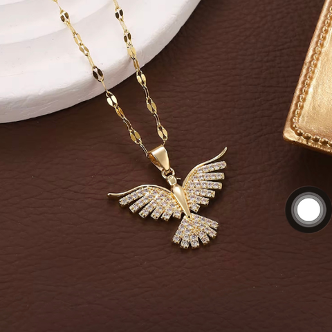 Crystal Phoenix Wings  Necklace
