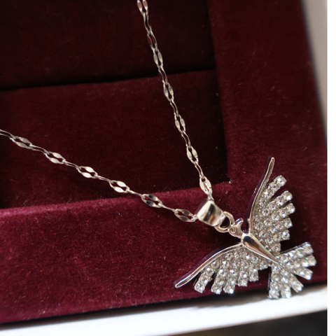 Crystal Phoenix Wings  Necklace