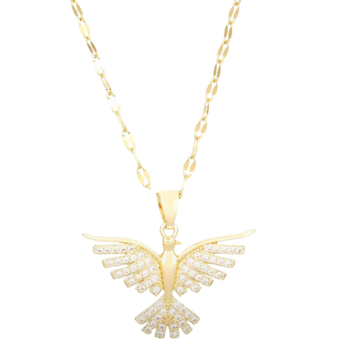 Crystal Phoenix Wings  Necklace
