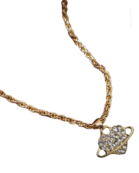 Valentine Special Celestial Heart Gold Jewelry Set