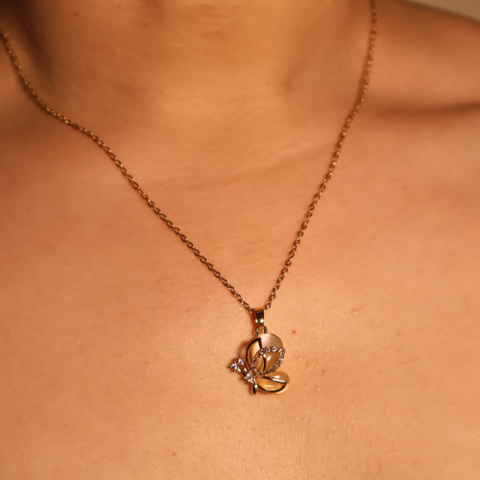 Fiora Butterfly Pendant Necklace