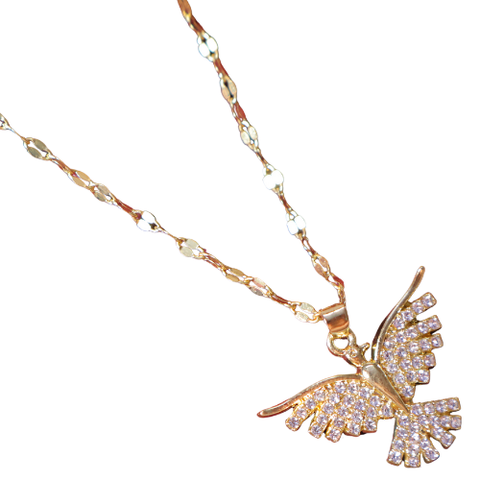 Crystal Phoenix Wings  Necklace
