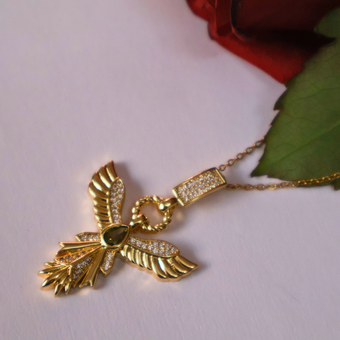 Guardian of Love Angel Wing Pendant Necklace