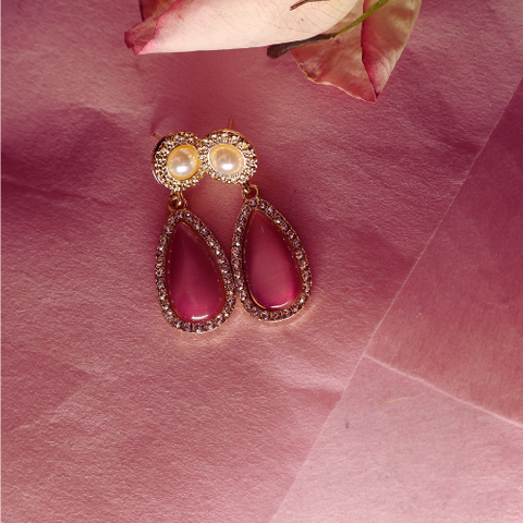 Blush Promise Pearl Drop Earrings