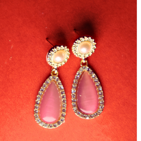 Blush Promise Pearl Drop Earrings