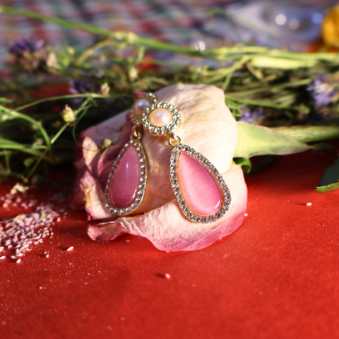 Blush Promise Pearl Drop Earrings