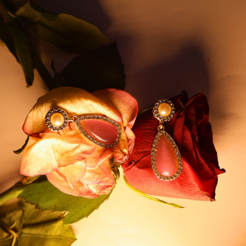 Blush Promise Pearl Drop Earrings
