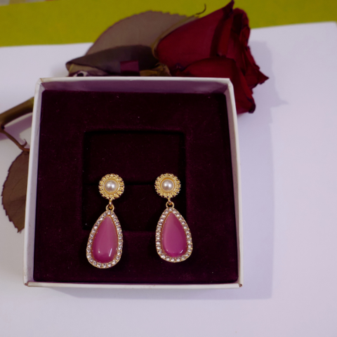 Blush Promise Pearl Drop Earrings