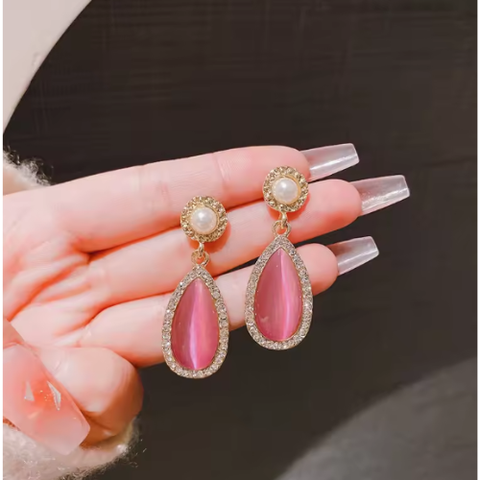 Blush Promise Pearl Drop Earrings