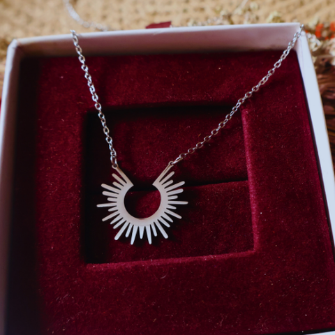 Sunburst Statement Necklace for Women