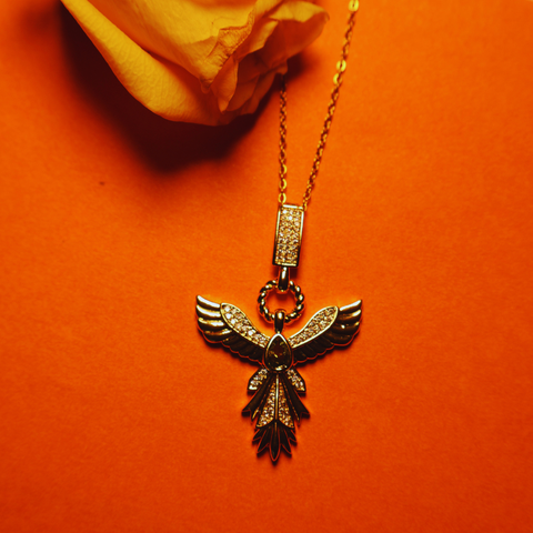 Guardian of Love Angel Wing Pendant Necklace