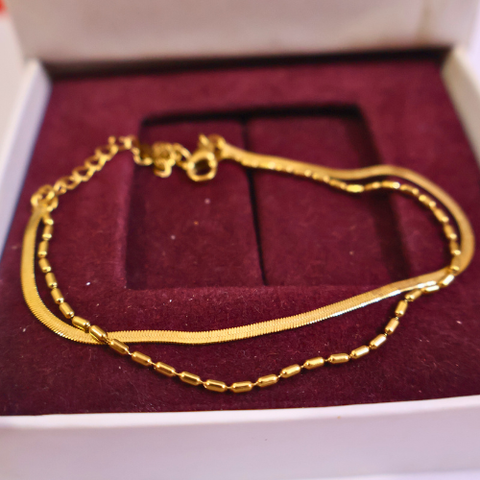 Amoura Heart Lock Chain Bracelet