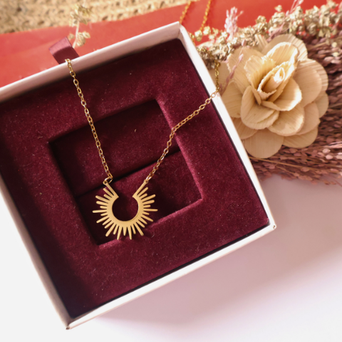Sunburst Statement Necklace for Women
