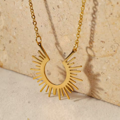 Sunburst Statement Necklace for Women