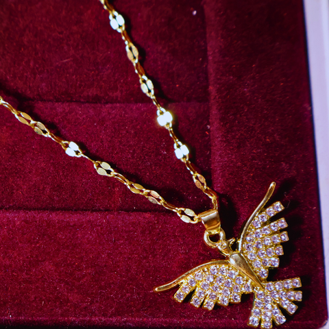 Crystal Phoenix Wings  Necklace