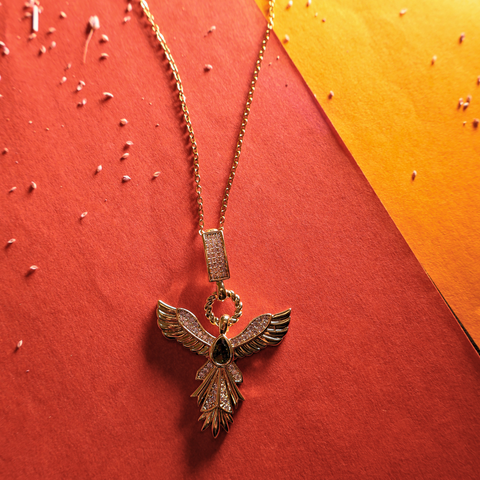 Guardian of Love Angel Wing Pendant Necklace