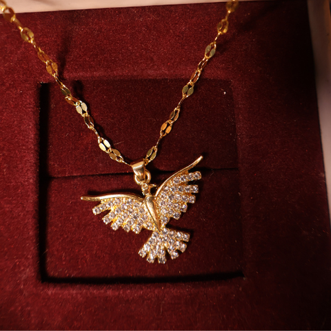 Crystal Phoenix Wings  Necklace