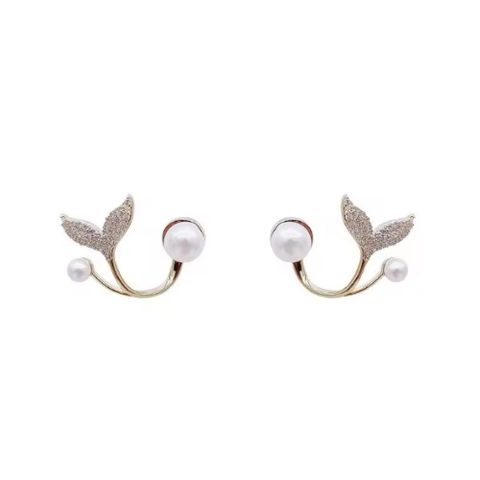 Pearl Butterfly Ear Cuff Earrings