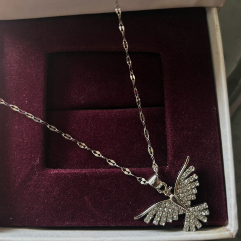Crystal Phoenix Wings  Necklace