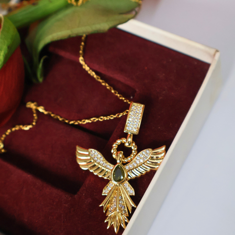 Guardian of Love Angel Wing Pendant Necklace