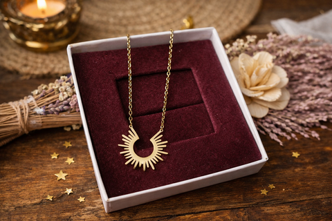 Sunburst Statement Necklace for Women