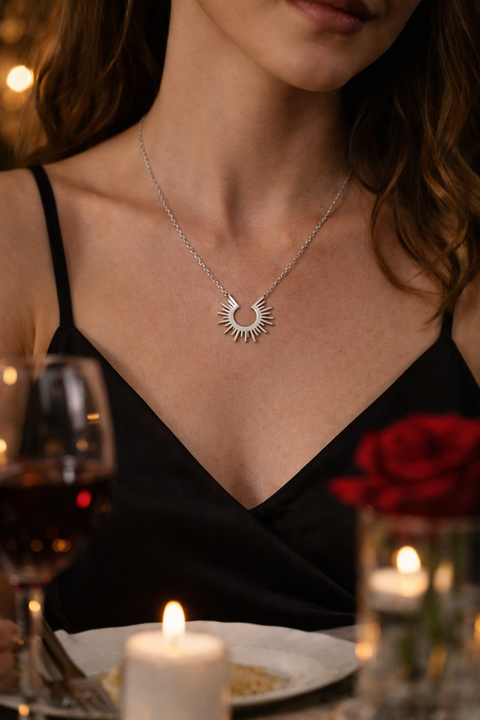 Sunburst Statement Necklace for Women