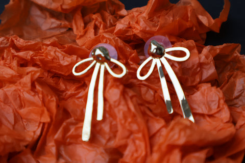 Rhea Ribbon Drop Earrings