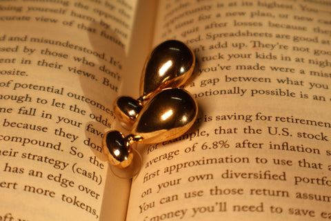Noor Teardrop Gold Statement Earrings