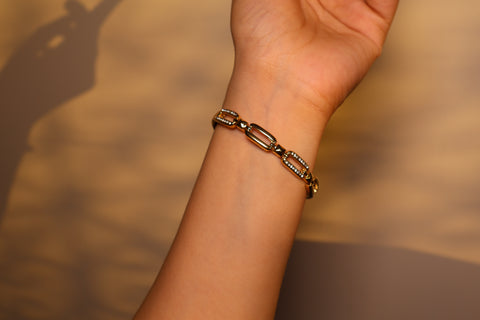 Elara Rectangular-Link Bracelet