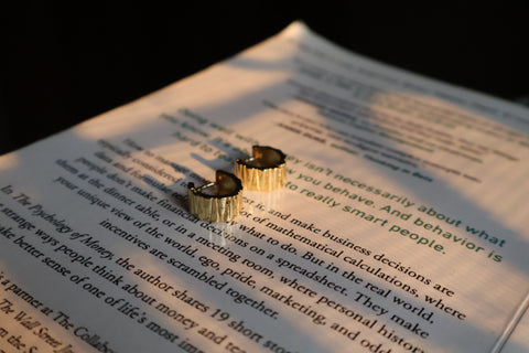 Matte Gold Twin Wave Cuff