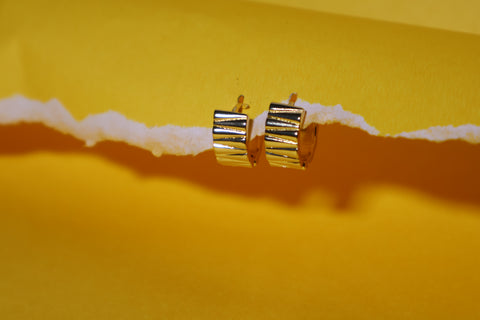 Matte Gold Twin Wave Cuff