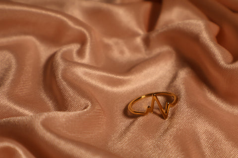 Ziva Zig Hearwave Ring