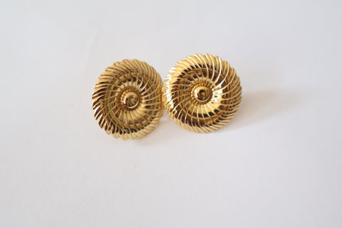 Aabha  Spiral Swirl Stud Earrings