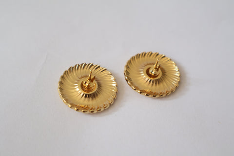 Aabha  Spiral Swirl Stud Earrings
