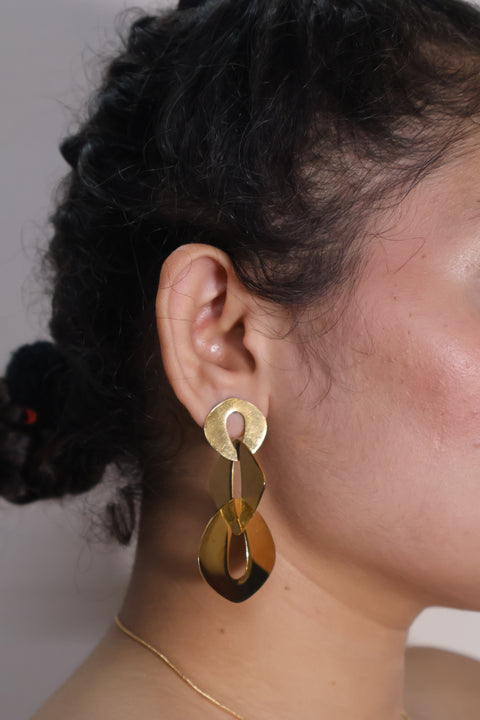 Nyra Interlink Drop Earrings