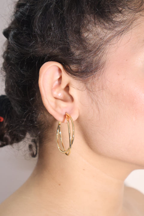 Tara Double Hoops Earrings