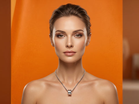 Silver Love Ring Pendant Necklace | Premium Stainless Steel Necklace