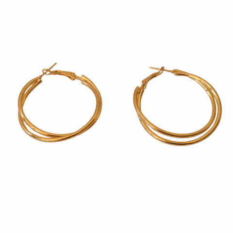Tara Double Hoops Earrings